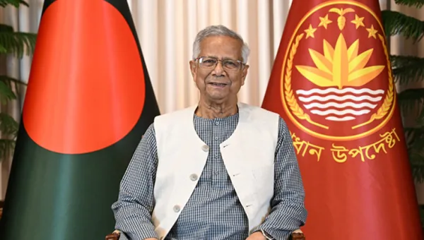 Chief Adviser Professor Muhammad Yunus delivered his farewell address to the nation on Monday night. Photo: Chief Adviser's Press Wing
